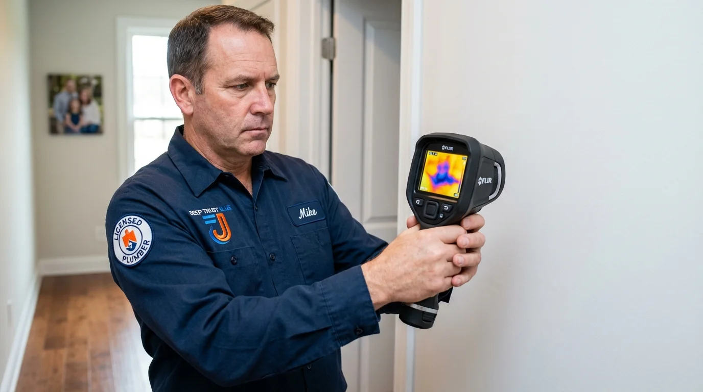 Thermal imaging leak detection by Johns Plumbing LLC in Beaver Falls